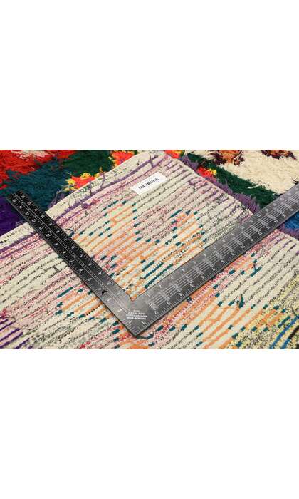 4 x 10 Vintage Moroccan Rag Rug 77356