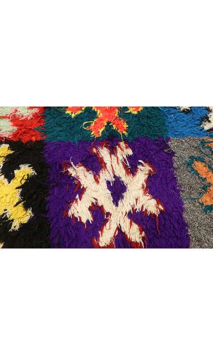 4 x 10 Vintage Moroccan Rag Rug 77356