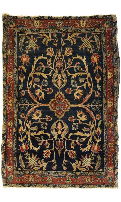 2 x 3 Antique Persian Sarouk Mohajeran 77424