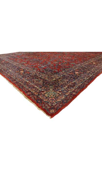 11 x 21 Late 19th Century Antique Persian Qazvin Rug 77432