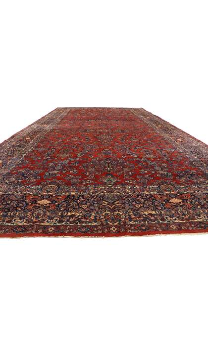 11 x 21 Late 19th Century Antique Persian Qazvin Rug 77432
