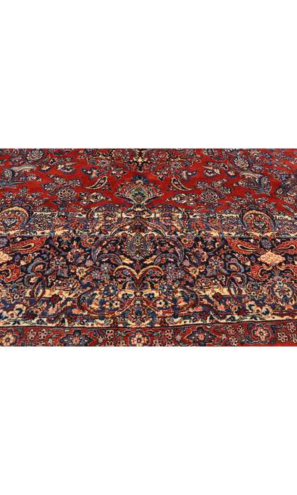 11 x 21 Late 19th Century Antique Persian Qazvin Rug 77432