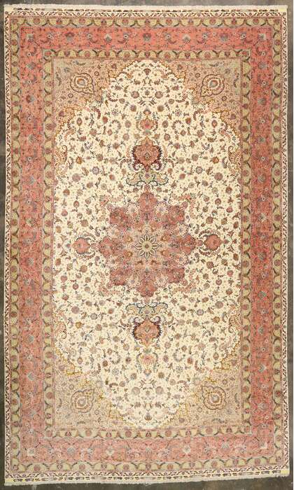17 x 27 Vintage Persian Shirfar Tabriz Rug 77436