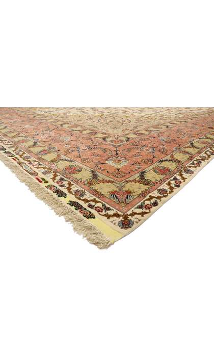 17 x 27 Vintage Persian Shirfar Tabriz Rug 77436