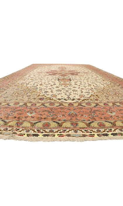 17 x 27 Vintage Persian Shirfar Tabriz Rug 77436