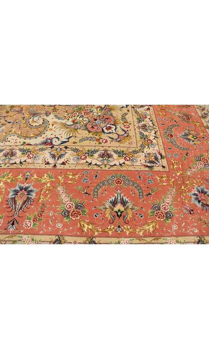 16 x 27 Vintage Persian Shirfar Tabriz Rug 77437