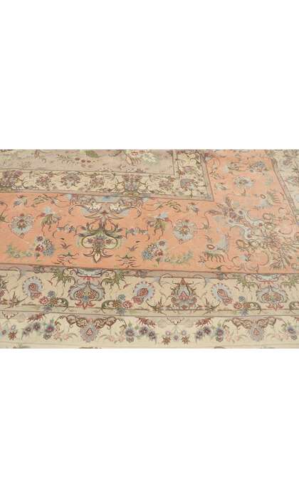 16 x 26 Vintage Persian Tabriz Rug 77438