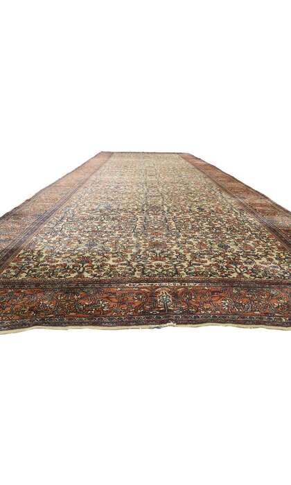 11 x 27 Antique Persian Sarouk Farahan Rug 7744011 x 27 Antique Persian Sarouk Farahan Rug 77440