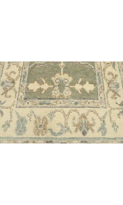 3 x 13 Earth-Tone Turkish Oushak Rug Runner 52893