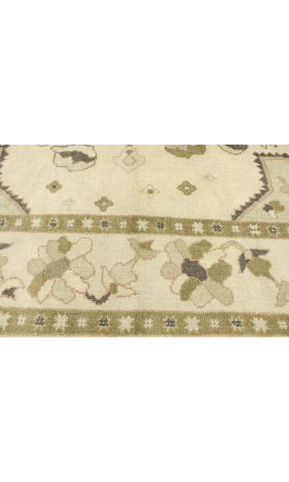 9 x 12 Earth-Tone Turkish Oushak Rug 52924