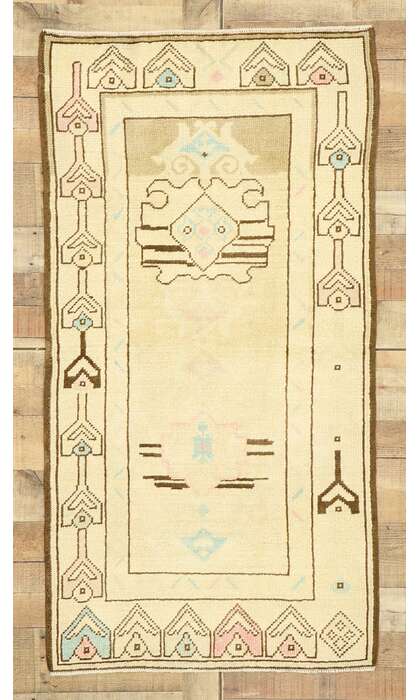 3 x 5 Contemporary Turkish Oushak Rug 52931