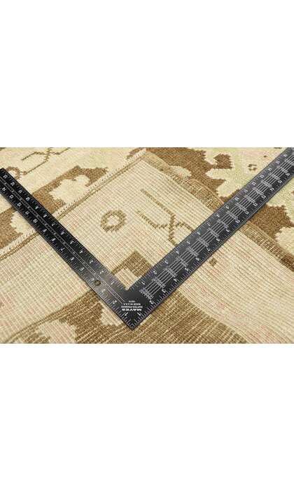 3 x 11 Earth-Tone Oushak Rug Runner 52953