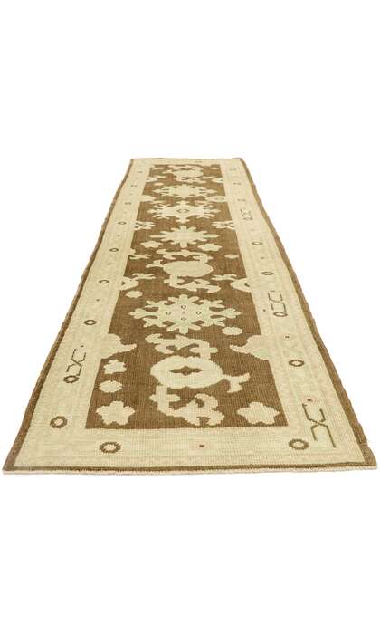 3 x 11 Earth-Tone Oushak Rug Runner 52953