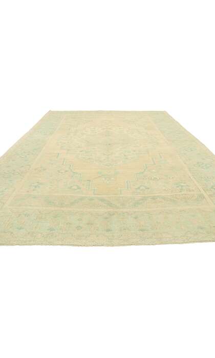 7 x 11 Vintage Turkish Oushak Rug 52955