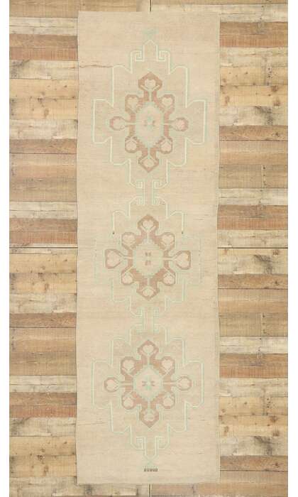 3 x 10 Vintage Turkish Oushak Rug 52963