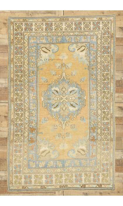 5 x 7 Vintage Turkish Oushak Rug 529665 x 7 Vintage Turkish Oushak Rug 52966