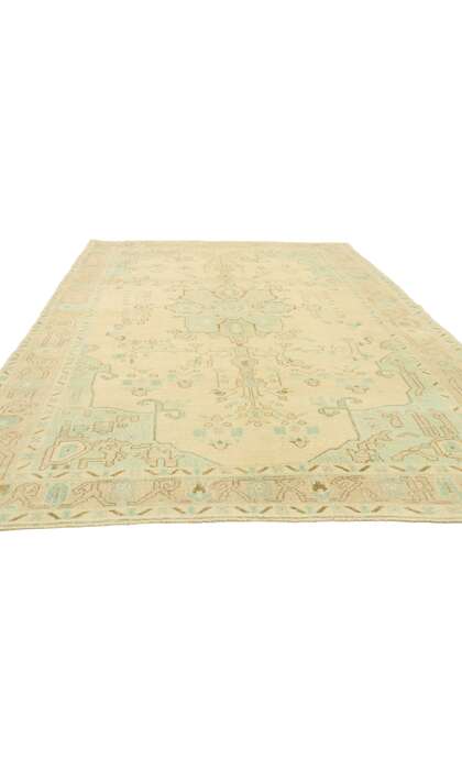 6 x 9 Vintage Muted Oushak Rug 52977