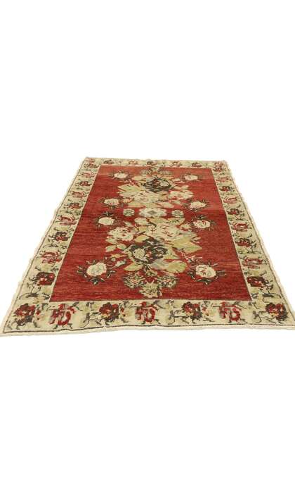 3 x 5 Vintage Turkish Oushak Rug 52978