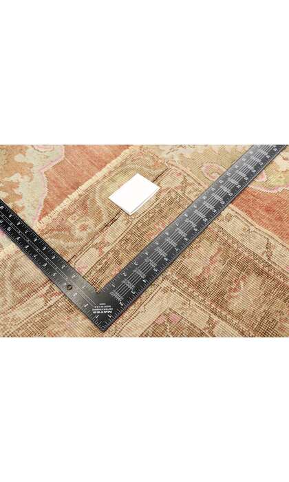 4 x 11 Vintage Turkish Oushak Rug 52979