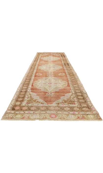 4 x 11 Vintage Turkish Oushak Rug 52979