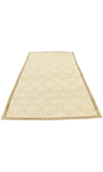 3 x 5 Vintage Muted Oushak Rug 52983