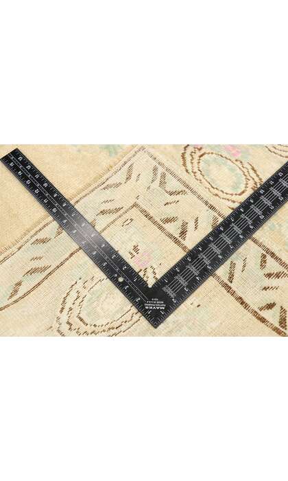 4 x 6 Vintage Muted Oushak Rug 52984