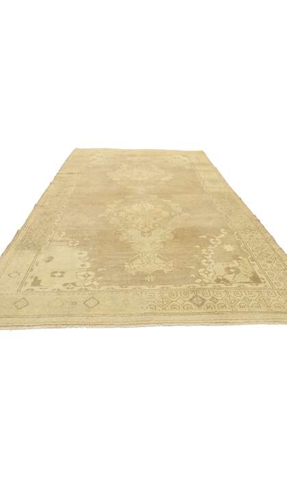 5 x 9 Vintage Neutral Muted Oushak Rug 52992