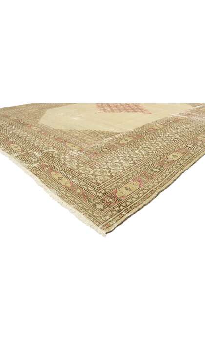 10 x 13 Distressed Antique Persian Khorassan Rug 73072