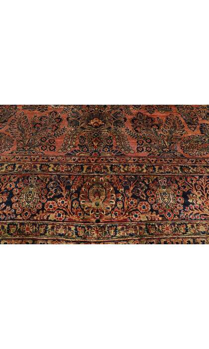 10 x 13 Antique Persian Sarouk Rug 74952