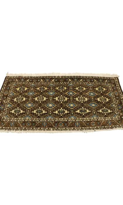 1 x 4 Vintage Persian Mashhad Rug 75166