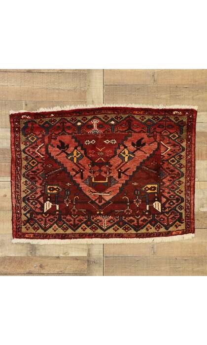 2 x 4 Vintage Persian Hamadan Rug 75245