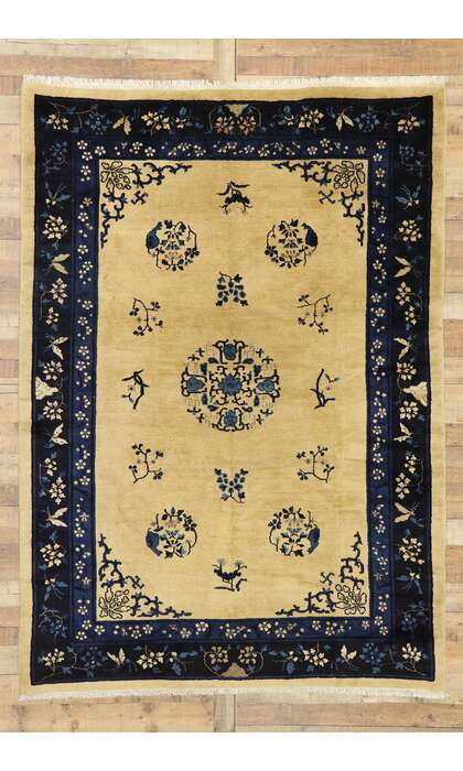 6 x 9 Antique Chinese Peking Rug 77446