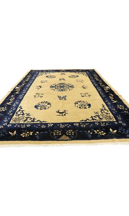 6 x 9 Antique Chinese Peking Rug 77446