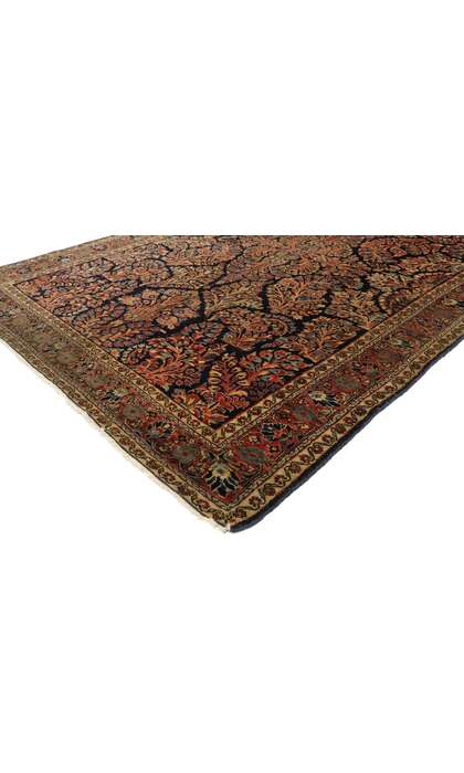 4 x 6 Antique Persian Sarouk Mohajeran  Rug 774604 x 6 Antique Persian Sarouk Mohajeran  Rug 77460