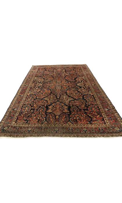 4 x 6 Antique Persian Sarouk Mohajeran  Rug 77460
