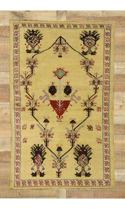3 x 5 Vintage Oushak Rug 50633