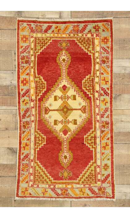3 x 5 Vintage Oushak Rug 51120