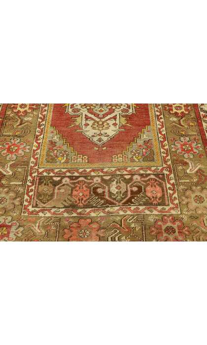 4 x 5 Vintage Turkish Oushak Rug 51178