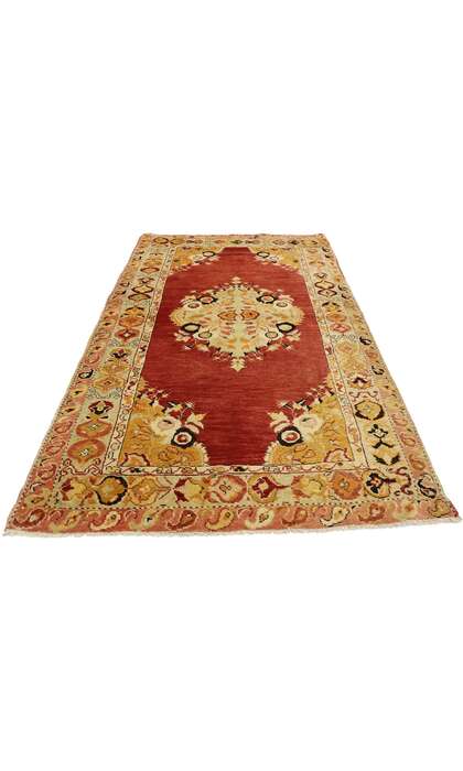 3 x 6 Vintage Red Turkish Oushak Rug 51267