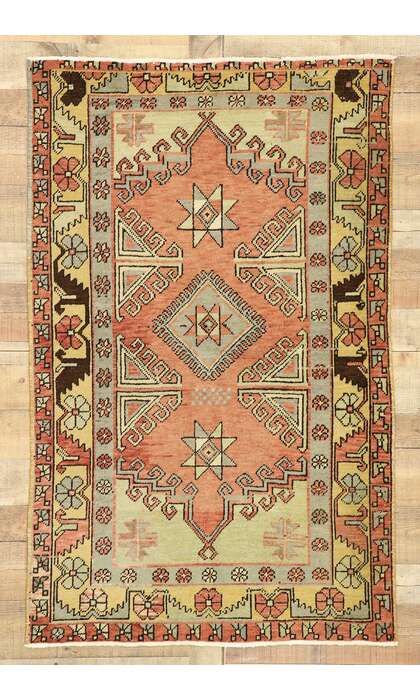 3 x 5 Vintage Oushak Rug 51315