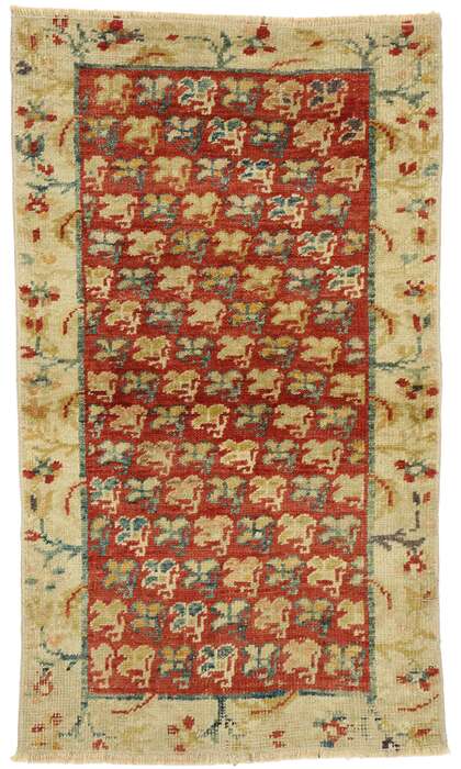 2 x 4 Vintage Turkish Oushak Rug 52096
