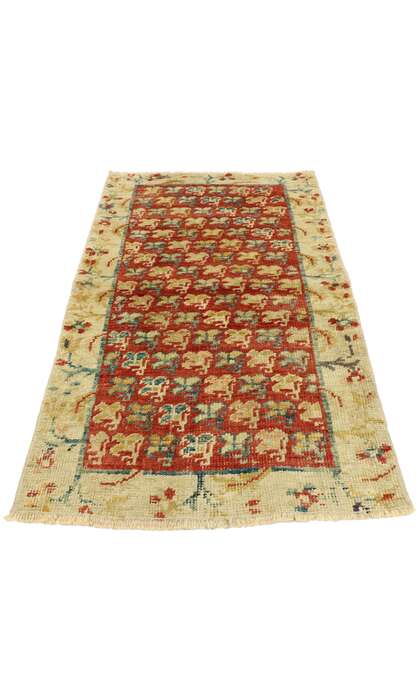 2 x 4 Vintage Turkish Oushak Rug 52096