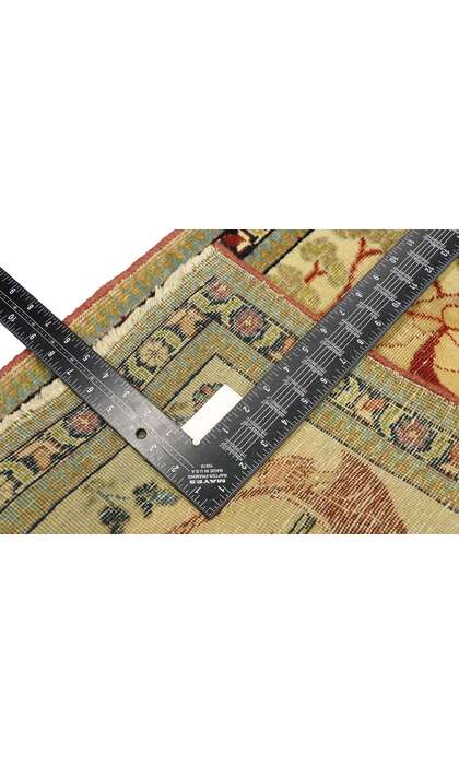 2 x 2 Antique Persian Tabriz Pictorial Rug 71535