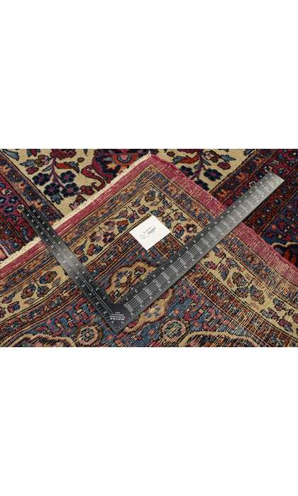 10 x 19 Antique Persian Mashhad Rug 72026 backside