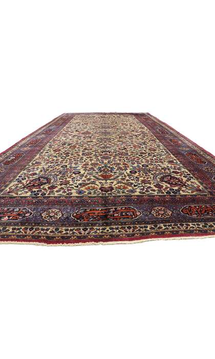 10 x 19 Antique Persian Mashhad Rug 72026 floor