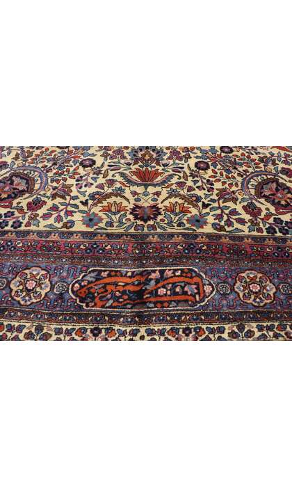 10 x 19 Antique Persian Mashhad Rug 72026 texture