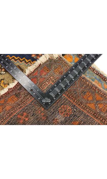 2 x 3 Antique-Worn Persian Hamadan Rug 72553