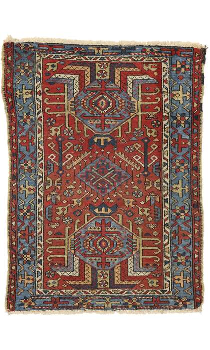 3 x 4 Antique Persian Karaja Heriz Rug 73317