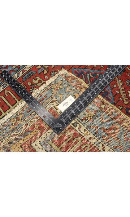 3 x 4 Antique Persian Karaja Heriz Rug 73317