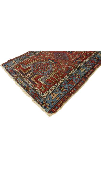 3 x 4 Antique Persian Karaja Heriz Rug 73317